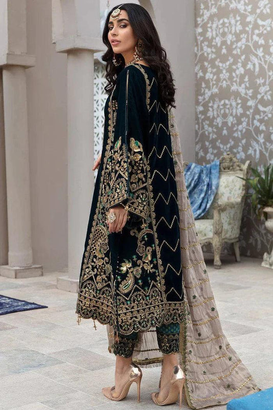 Eman Adeel Makhmal Collection 3 Pc Unstitched MK-2 - Yumnaz