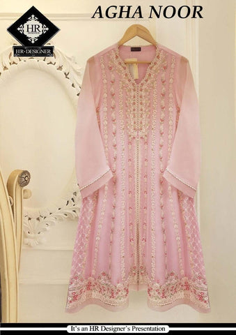 Agha Noor Organza Suit - Yumnaz