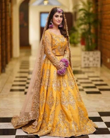 Alizey Shah Net Bridal Suit - Yumnaz