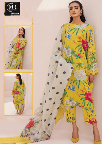 Baroque Lawn Suit - Yumnaz