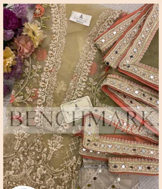 Benchmark Organza Suit - Yumnaz