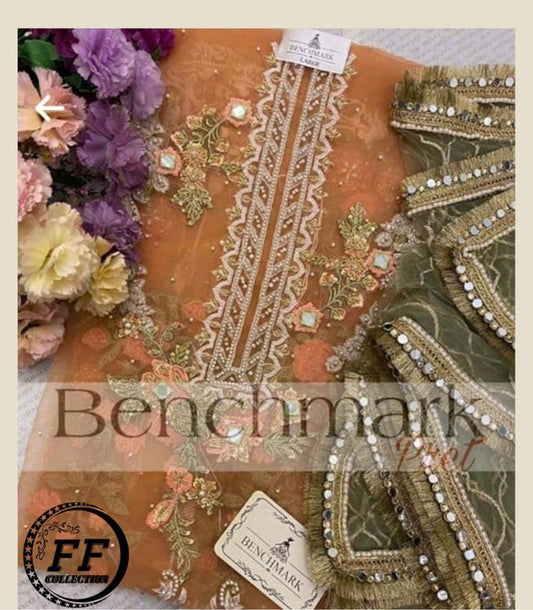 Benchmark Organza Suit - Yumnaz