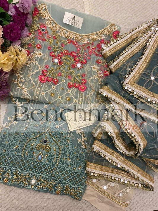 Benchmark Organza Suit - Yumnaz