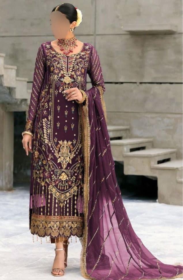 Emaan Adeel Chiffon Suit - Yumnaz