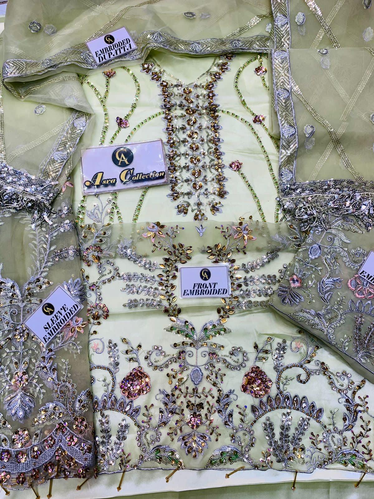 Emaan Adeel Organza Suit - Yumnaz