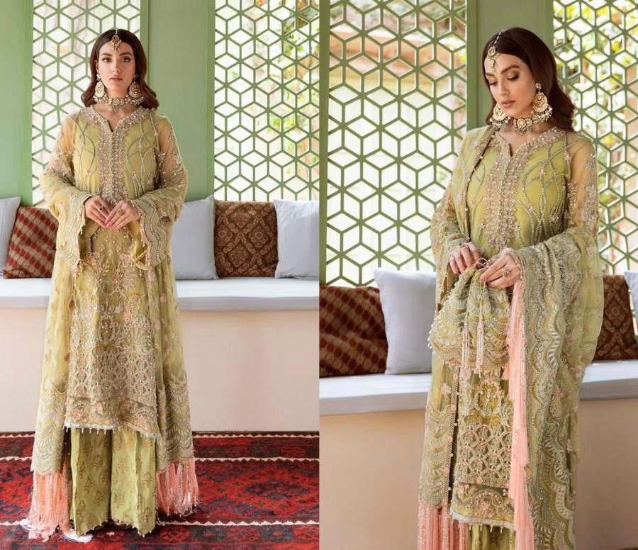 Emaan Adeel Organza Suit - Yumnaz