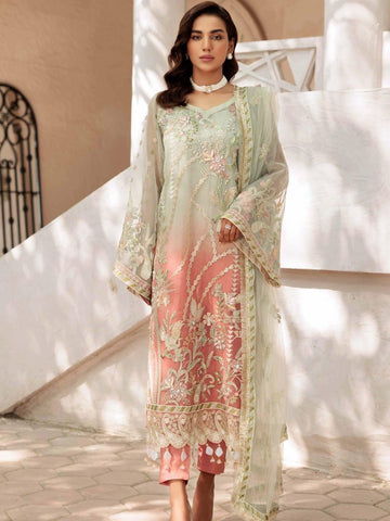 Emaan Adeel Organza Suit - Yumnaz