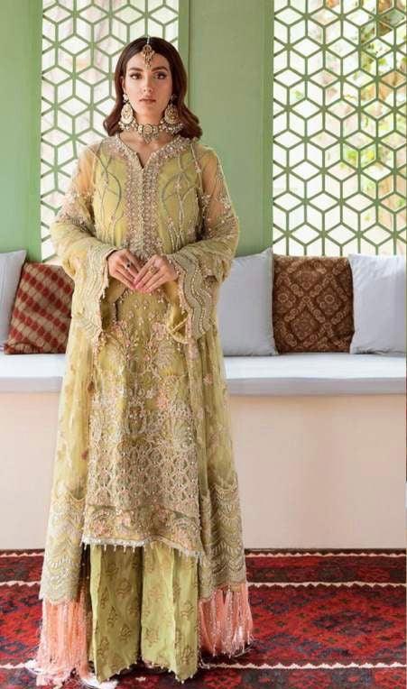 Emaan Adeel Organza Suit - Yumnaz