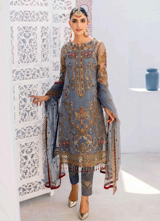 Emaan Adeel Organza Suit - Yumnaz