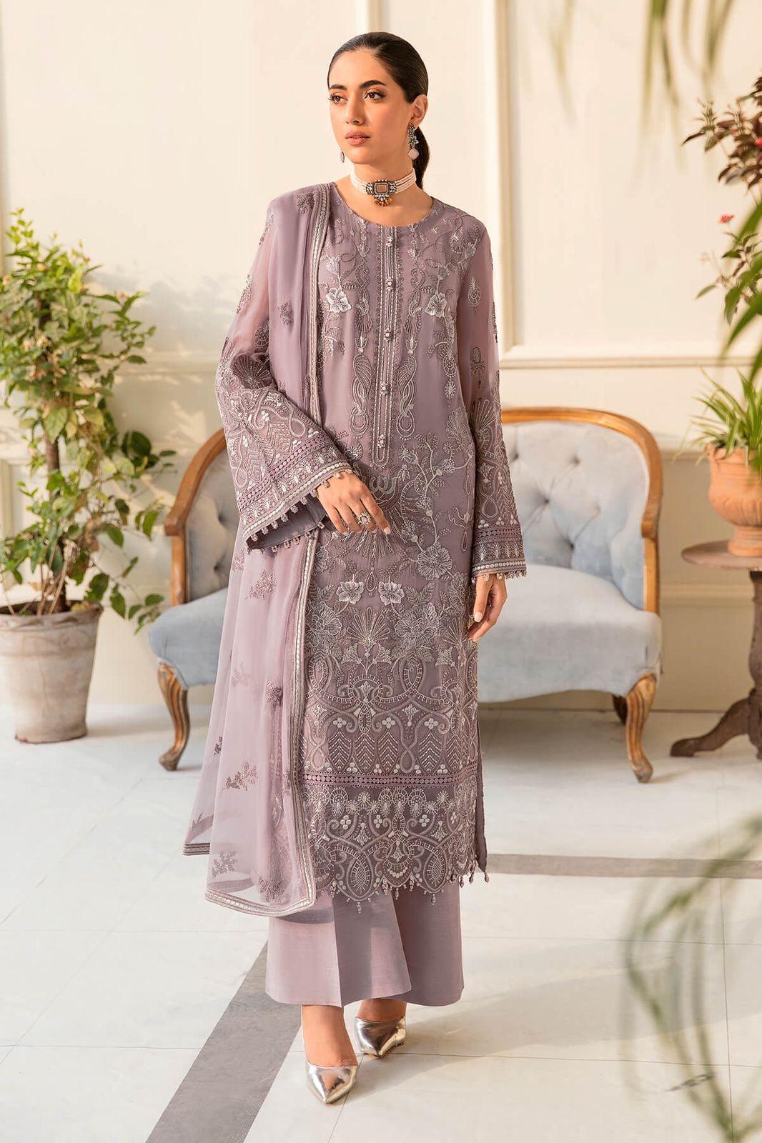 Flossie Chiffon Suit - Yumnaz