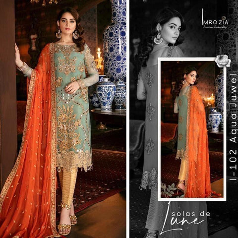 Imrozia Chiffon Suit-Replica Suits-Replica Zone