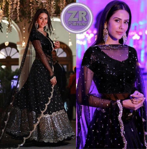 Indian Chiffon Bridal Suit - Yumnaz