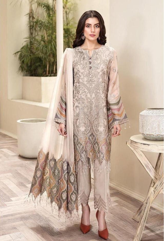 Jazmin Chiffon Suit - Yumnaz