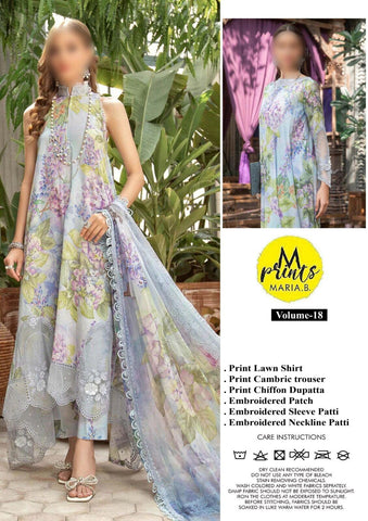 M Print Lawn Suit - Yumnaz