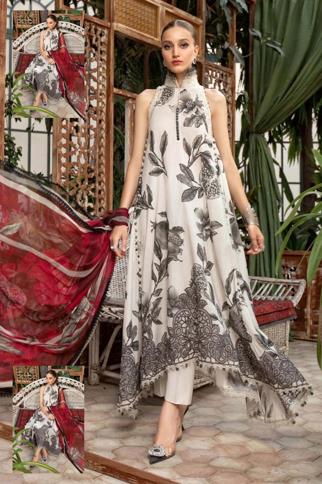 Maria B Lawn Suit - Yumnaz