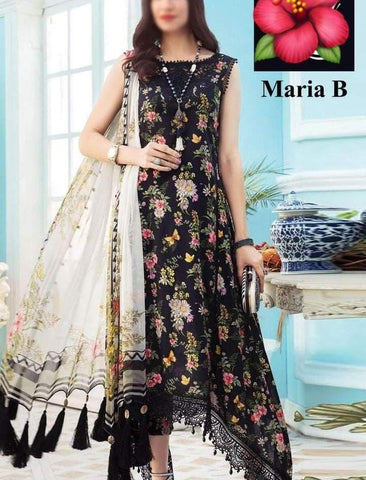 Maria B Lawn Suit - Yumnaz