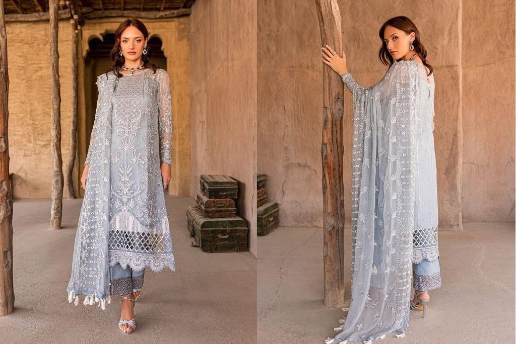 Mushq Chiffon Suit - Yumnaz