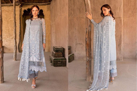 Mushq Chiffon Suit - Yumnaz