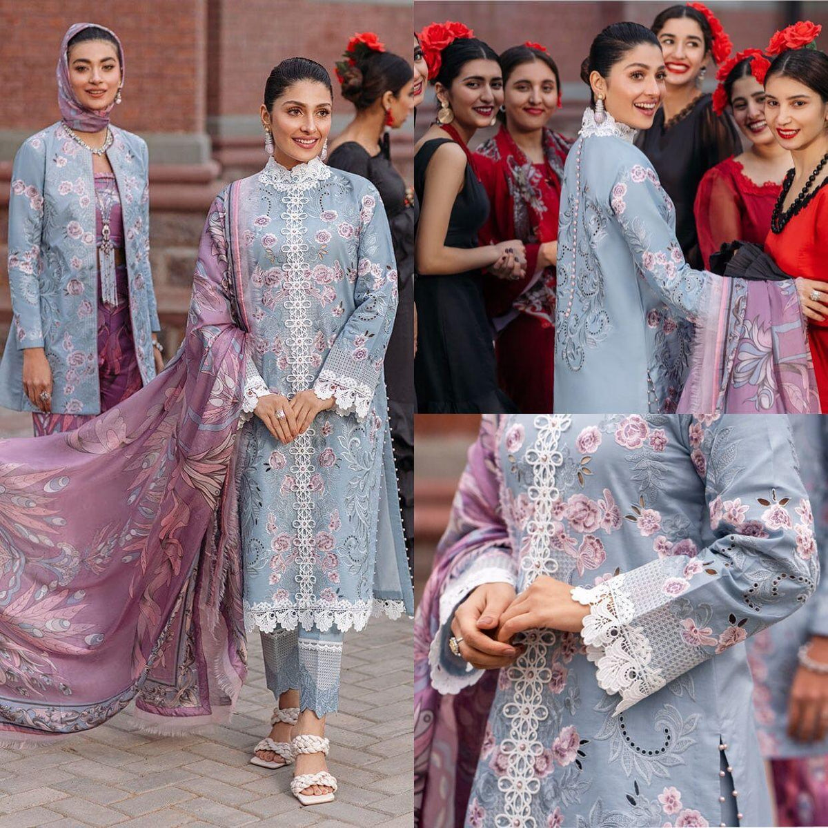 Mushq Lawn Suit - Yumnaz