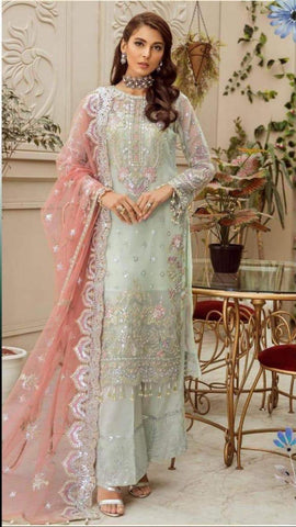 Mushq Organza Suit - Yumnaz