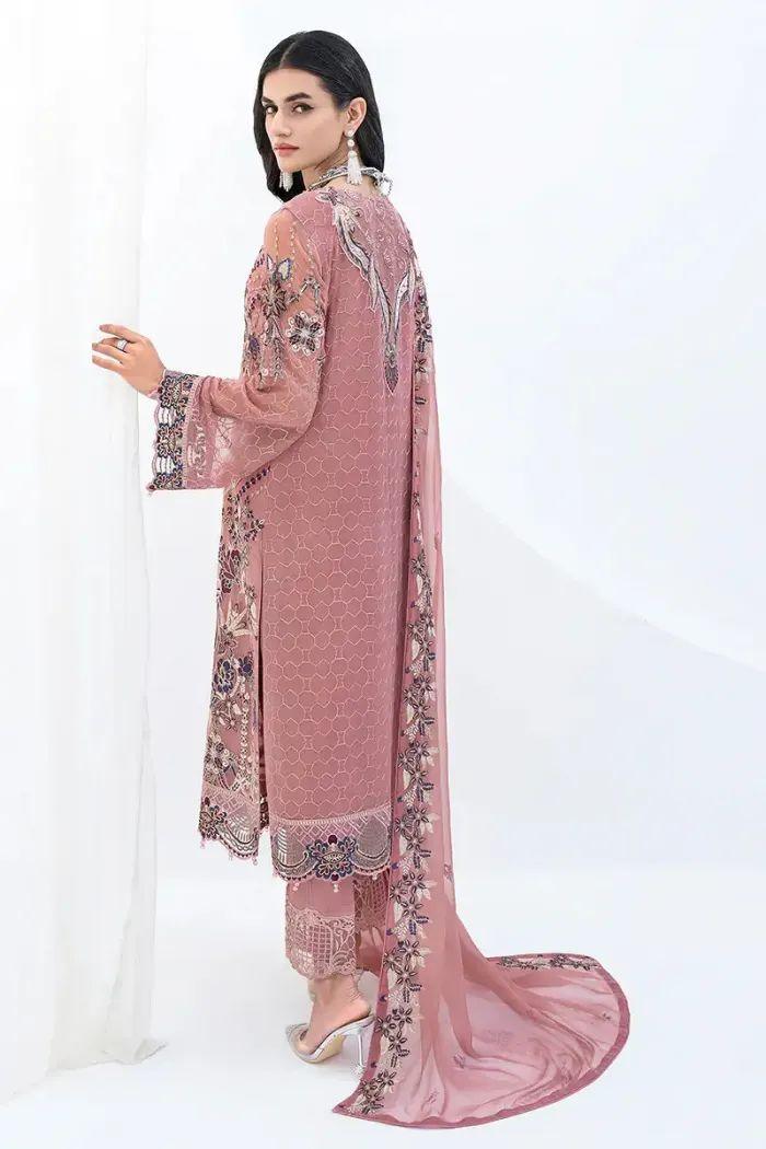 Ramsha Chiffon Suit - Yumnaz