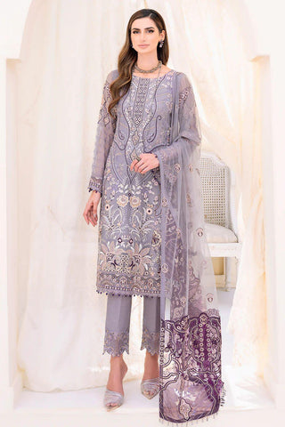 Ramsha Chiffon Suit - Yumnaz