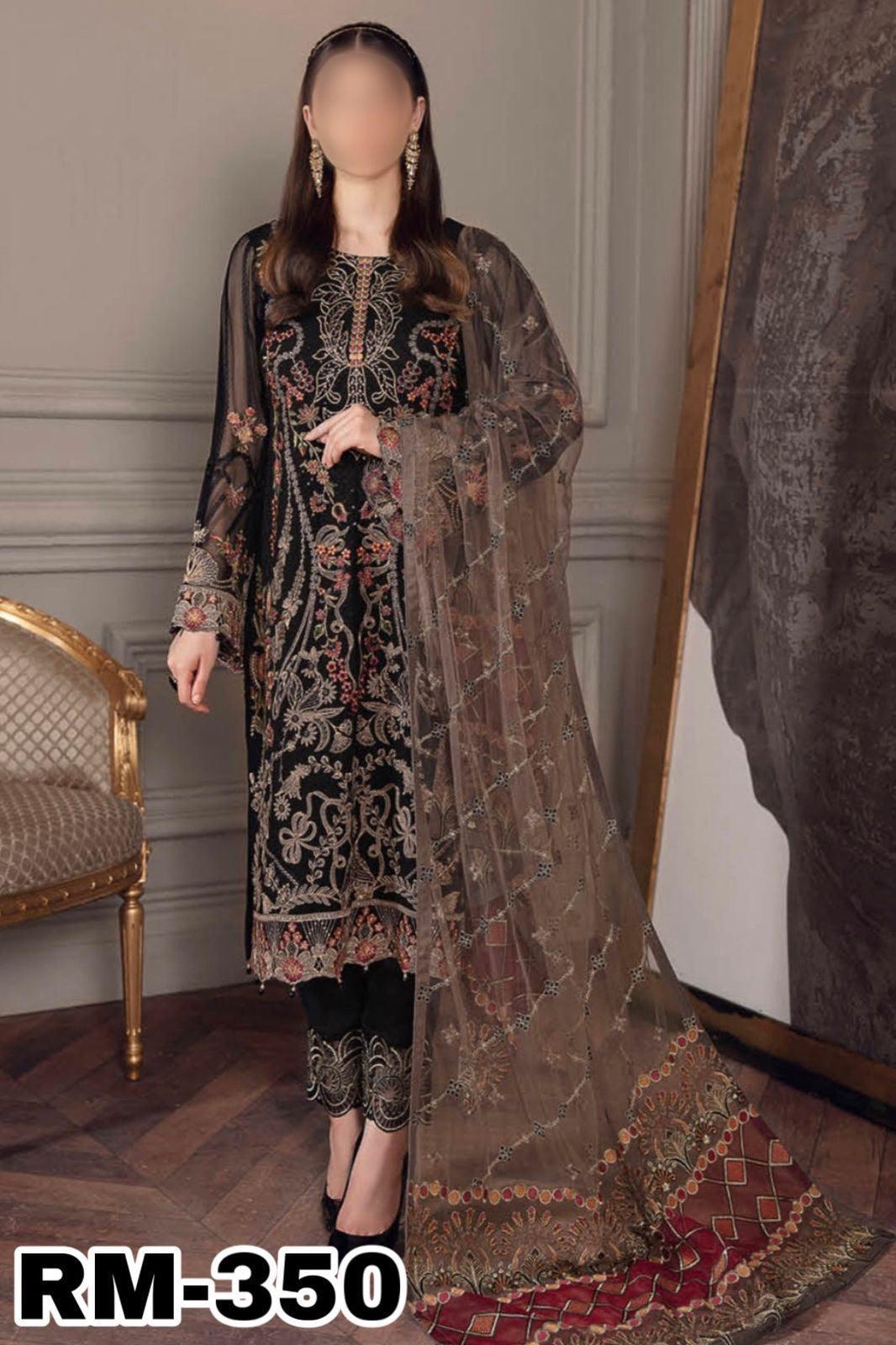 Ramsha Chiffon Suit - Yumnaz