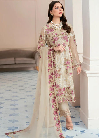 Ramsha Chiffon Suit - Yumnaz