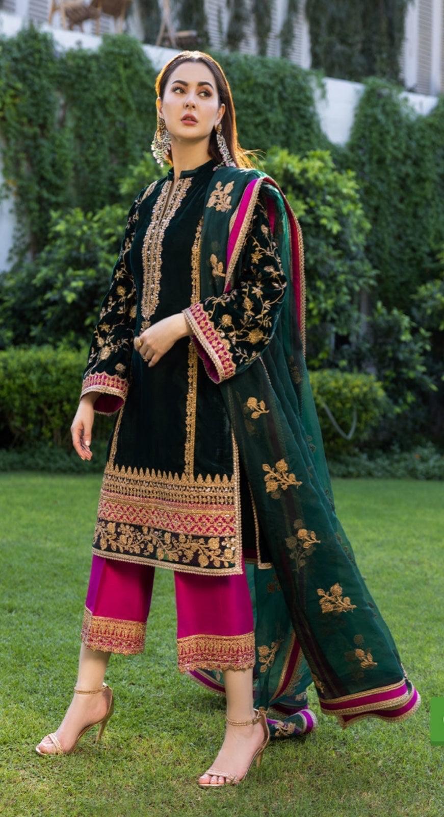 Zainab Chottani Chiffon Suit - Yumnaz