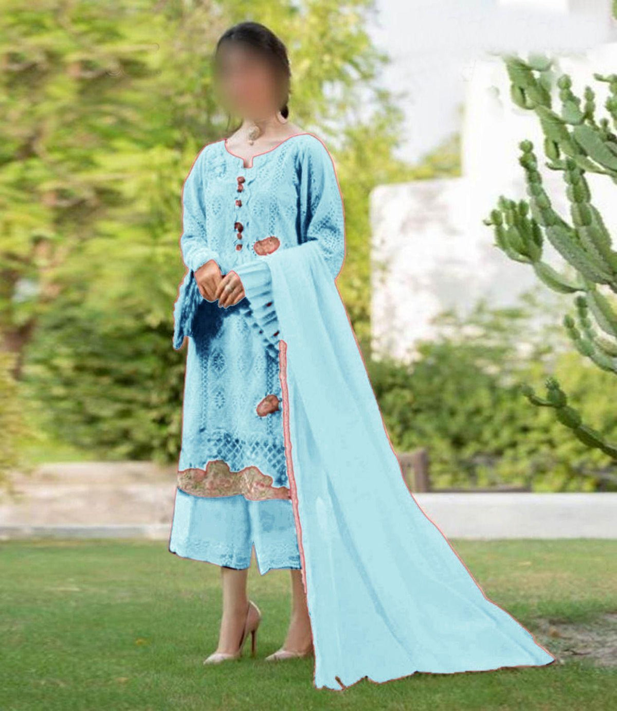 Zarqash Cotton Suit - Yumnaz